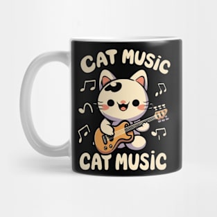 cat music,cute kawaii cat Mug